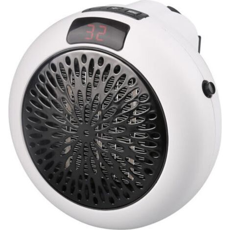 Mini radiateur soufflant 900 W à brancher, radiateur électrique portable,Blanc (1/5)
