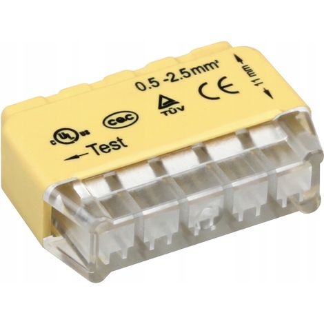 Connettore rapido orno OR-SZ-8004/5/50 5 fili 0,75-2,5 mm² (1/3)
