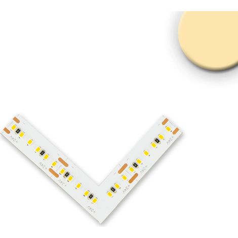 Luminaire Isoled raccord d'angle 0,5 W 40 lm 24 V blanc 115187-ISOLED cuivre lumière chaude compatible variateur (1/2)