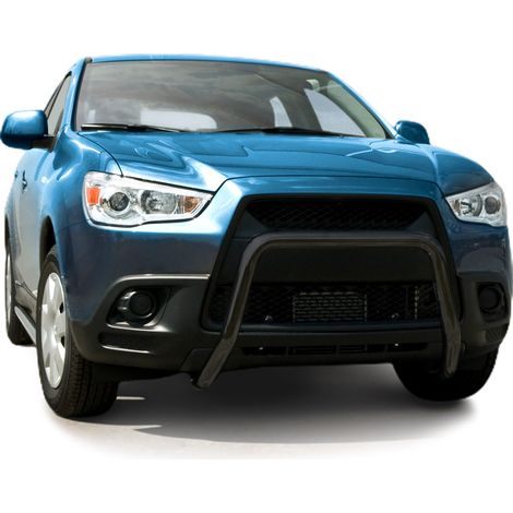 Pare-Buffle Avant Pour Mitsubishi ASX 2010-2013 Acier Inoxy Noir (1/5)