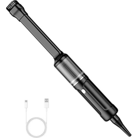 Handstaubsauger 20000Pa, Handstaubsauger - Kabellos Akku Handstaubsauger Kleinundhandlich, HoherLeistung , für Auto, Haus, Küche, Tierhaare, Noir