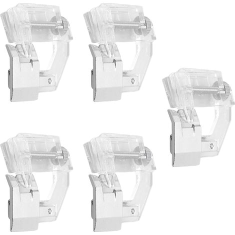 Pied presseur biseauté multifonctionnel à largeur réglable en acier inoxydable (lot de 5) (1/5)