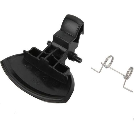 Poignée de couvercle de boîte à gants noire pour modèles Citroën C4 2004-2010, avec ressort de remplacement, construction ABS + métal. (1/5)