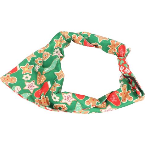 Bavoir pour chien confortable et tendance, imprimé triangulaire, bandana idéal pour les décorations de Noël (Type 1) (1/5)
