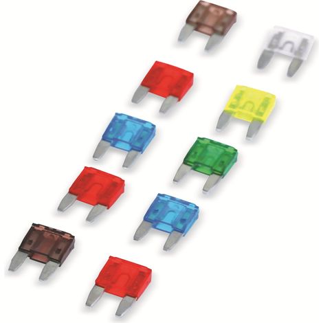 Ensemble de fusibles plats miniatures DUNLOP pour voiture, 10 pièces