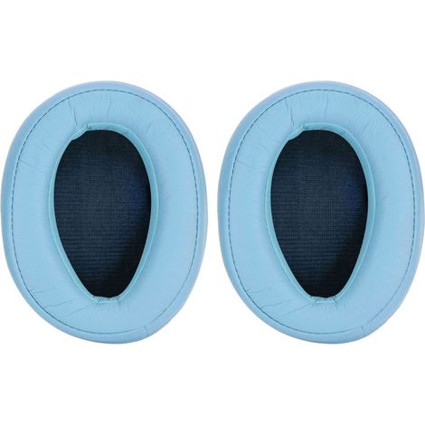 Paire de coussinets d’oreille portables remplacement pour casque Sony MDR-100AAP, 100A, bleu, accessoire audio (1/5)