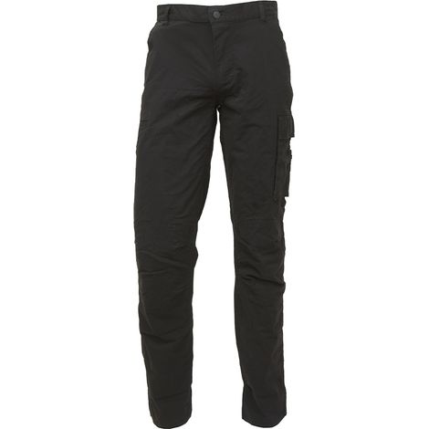 Upower OCEAN Black Carbon pantalone da lavoro multi tasca resistente slim estivo BLACK CARBON taglia L