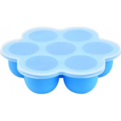 1 Moule en silicone, couvercle inclus, résistant températures, pour glaces cubes aliments bébés, cuisine maison (1/5)