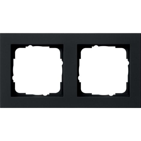 Plaque de finition Gira 021209 thermoplastique noire