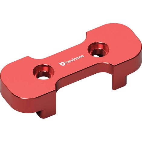 Inserto di supporto per la trasmissione, in alluminio leggero, per una maggiore stabilità, colore rosso. (1/2)