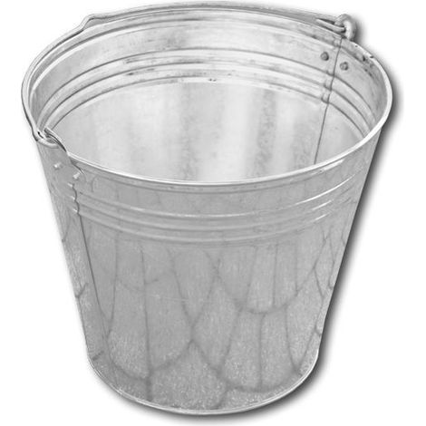 Cubo galvanizado para jardinería y construcción de 10 l, marca Bradas 3446