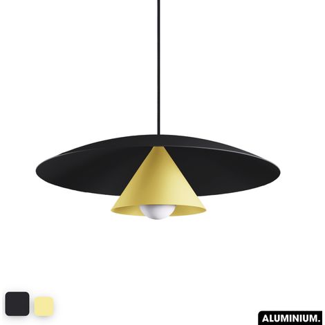 Lampe de suspension - OLEMI NOIR - CITRON (1/3)