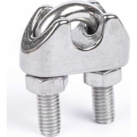 Serre-câble étrier inox A4. Garde corps, maritime, levage - Serre-câble étrier inox A4. Garde corps, maritime, levage (1/5)