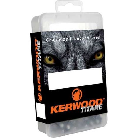Chaîne tronçonneuse en titane Kerwood 72 maillons .325" 1,3mm (1/4)