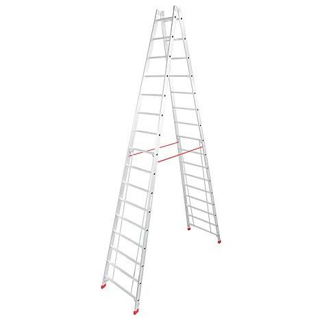Echelle double H de travail 6,15 H d'echelle 4,48 2x16 echelons (1/5)