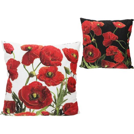 Carmani, almohada con relleno/cremallera 50x50cm - estampado floral/Maki (1/3)