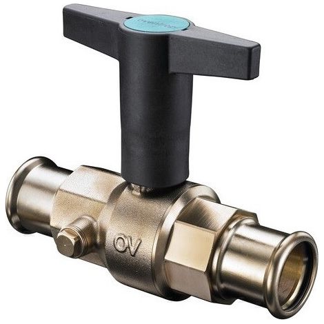 Llave OPTIBAL, DN15, BRONCE, con DRENAJE, PARA CRIMPAR 15mm