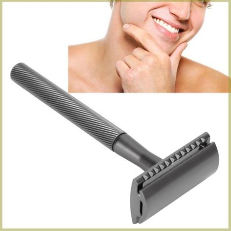 Cocosity rasoir de sécurité à double tranchant Cocosity rasoir de sécurité pour hommes Rasoir de electromenager electrique Noir (1/5)
