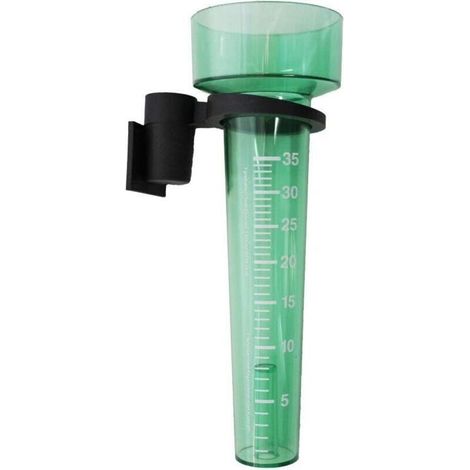 Koch Pluviomètre (L), Vert/Transparent avec Support