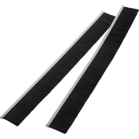 Brosse de Joint pour Couvercle de Boîte aux Lettres 2pcs Nylon Noir Métal, Résistance à L’eau la Perte de Poils, pour Boîtes Postales Domestiques et Service Postal (1/5)