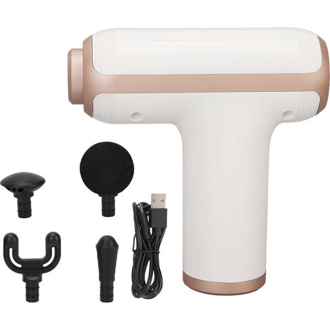 Masseur musculaire électrique à percussion profonde, 6 vitesses, anti-douleur, avec 4 têtes de massage vibrantes (1/5)
