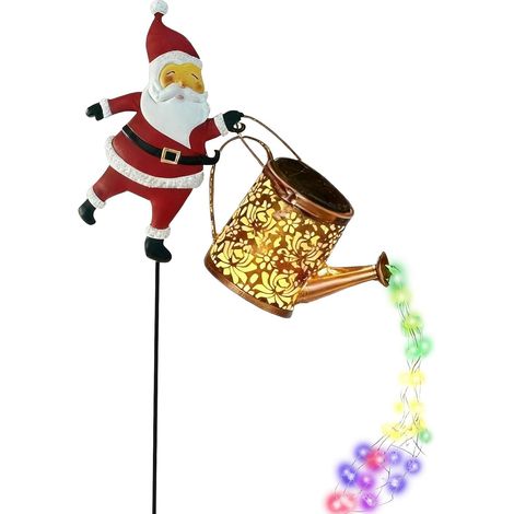 Lumières Solaires De Noël, Décoration De Jardin Festive avec Lampe De Sol, Décorations Lumineuses Solaires De Noël D'Extérieur, pour Pelouse Jardin Allée Paysage Porche (1/5)