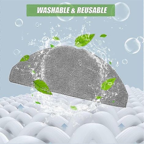 Lot de 4 lingettes de rechange en microfibre lavable pour aspirateur robot Eufy L60 Edition 0923 (1/4)