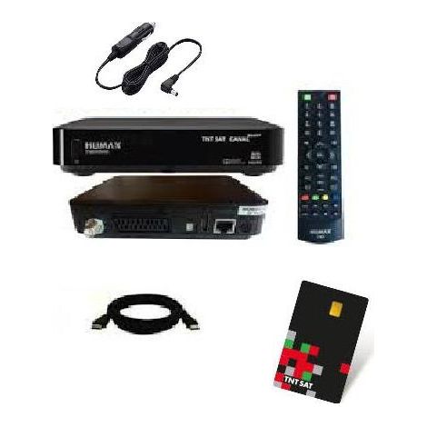 Terminal TN8000hd HUMAX + CARTE+ALLUME CIGARE+ câble HDMI HD ME