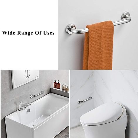 Rampes en acier inoxydable salle de bain baignoire poignée toilette toilette pour personnes âgées 50 cm (1/5)