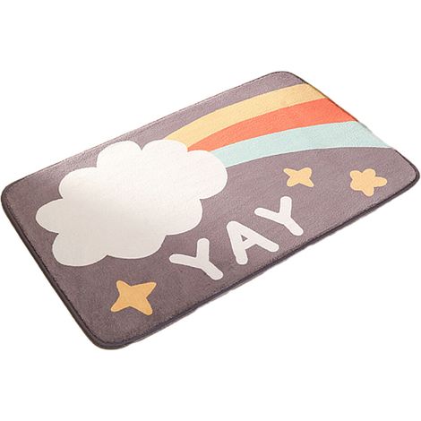 Alfombrilla de baño/alfombra de habitación - Nubes arcoíris 40cm x 60cm