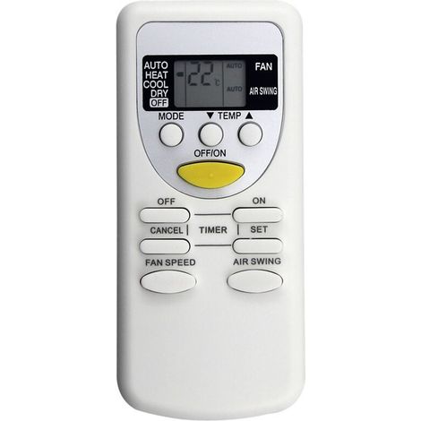 Ersatzfernbedienung A75C2665 für Klimaanlagen der Modelle CS-PA7KKD, CU-PA7KKD, CS-PA9KKD, CU-PA9KKD und CS-PA12KKD