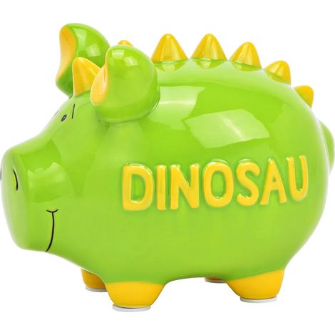 Tirelire en céramique cochon Dinosaure
