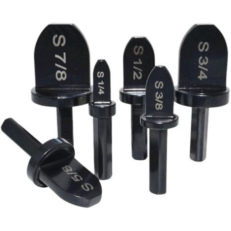 Extenseur de Tuyau en Cuivre, 6 Pièces Expandeur de Tube, Outil Délargissement de Tuyau en Cuivre, Tube CVC Pour Tuyaux en Aluminium et Autres Tuyaux en Métal Souple Manuels Kit de Service HLC