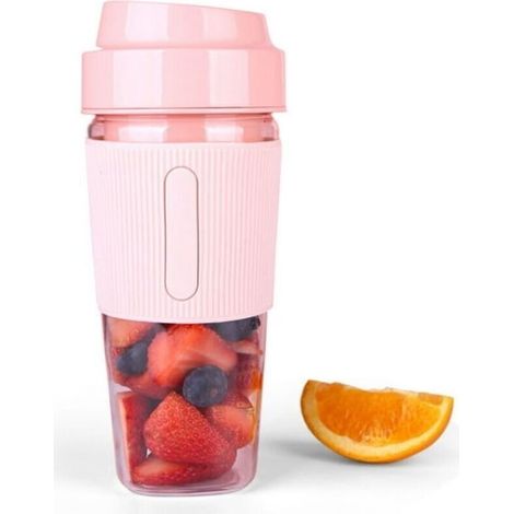 Gobelet mélangeur/extracteur de jus portable, mini appareil à smoothies, mélangeur rechargeable, format compact, avec dispositifs de sécurité, tasse de voyage.