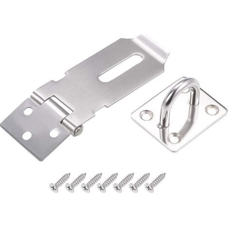 Vorhängeschloss Haspe Türverschluss Haspe Riegel 304 Edelstahl 88 mm x 38 mm x 25 mm (1/3)
