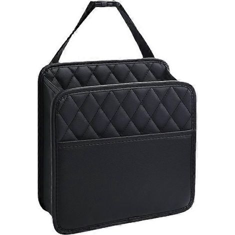 Sacoche de siège auto à suspendre au dossier, porte-documents, sac à bouteille multipoches, boîte de rangement, organisateur de voyage, pochette de poche pour enfants (1/5)