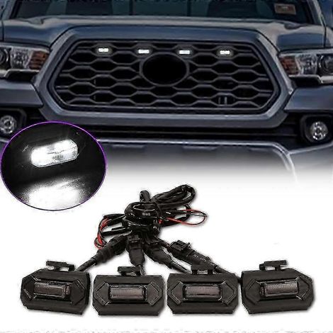 LED-Frontgrillleuchten für Toyota Tacoma Raptor TRD Off Road Sport 2020 2021, Außengrill LaP2025050900026, Weiß, SZRH