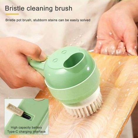 Hachoir Électrique sans Fil, Kit Mini Hachoir à Ail Presse Portable, Processeur de Hachoir Légume avec Pinceau de Nettoyage pour Les (1/5)