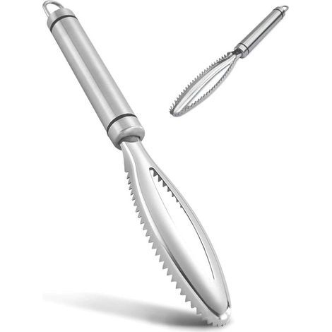 1 Piece Fish Scaler, Professional Fish Scaler Made of 304 Stainless Steel, Kitchen Gadgets (1/5)
