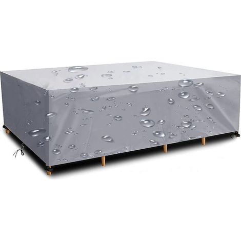 Housse Salon de Jardin Exterieur-Couverture de Protection Meubles \u200bBâche Salon de Jardin Imperméable Anti-UV 420D Oxford Bache Table Exterieur 130x130x74cm (1/4)