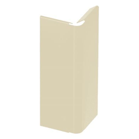 Jouplast – Jonction angle sortant pour profilé clipsable – Aluminium 100% – Résistance intempéries et UV – Hauteur 70/100 mm – Blanc perle RAL 1013