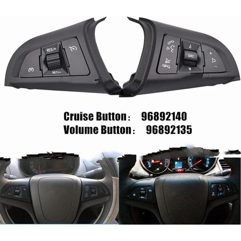 Pièces automobiles compatibles C&evrolet pour Malibu, adaptées aux Rui 2012, 2013, 2014, 2016 OE : 96892140, 96892135 Pièces automobiles Bouton de commutateur de régulateur de vitesse au volant (1/4)