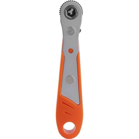 Mini-outil à main pour voiture : clé à cliquet, tournevis, douille de 6,35 mm (1/4 po), 36 dents, 36 dents, orange. (1/5)