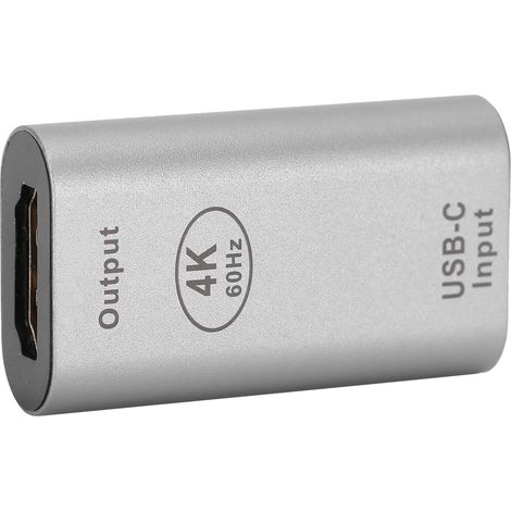 Adaptateur USB-C femelle vers HDMI femelle Mini convertisseur vidéo 4K 60 Hz pour Windows et Android (1/5)
