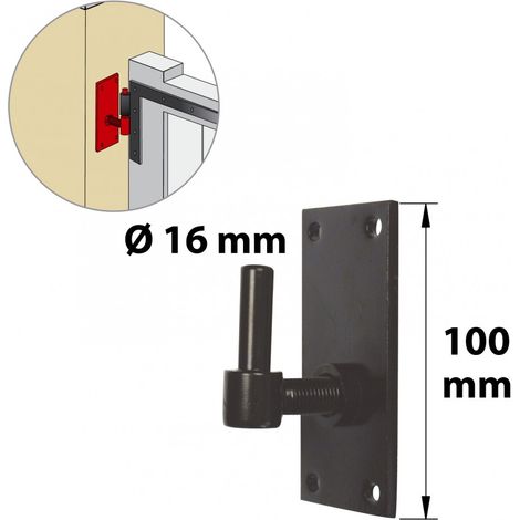Scharnier aus vorlackiertem Stahl, H.130 x Dm.16 mm AFBAT