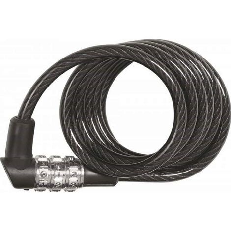 ABUS Serratura a spirale 3506C - combinazione flessibile di 6 mm spessore Livello sicurezza 1 120 cm Nero