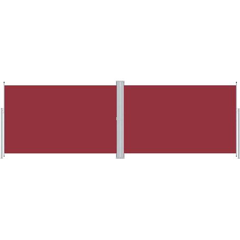 Maison Exclusive - Tenda da Sole Laterale Retrattile Rossa 200x600 cm