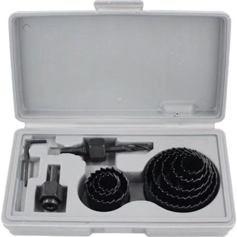 5-teiliges Lochsägen-Set, Profi-Bastelzubehör, 64–127 mm – Grau