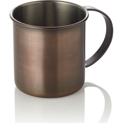 Gobelet Moscow Mule 0,45 ltr Ø 9 cm H 9 cm antique inox PVD lot de 2 - Was Germany (1/2)