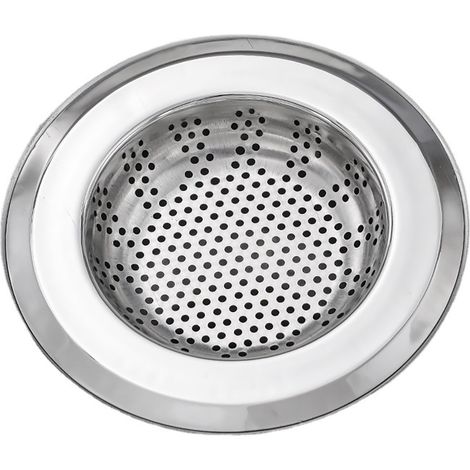 Passoire d'évier en acier inoxydable qui empêche le colmatage filtre de cuisine facile à nettoyer pour laver les légumes. (1/5)